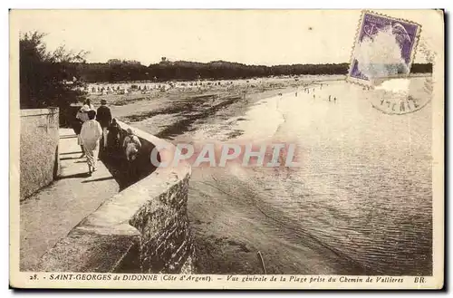 Cartes postales St Georges de Didonne Cue Generale de la Plage prise du chemin de Vallieres