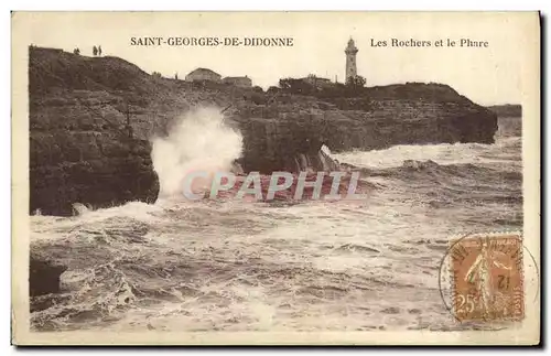 Ansichtskarte AK St Georges de Didonne Les Rochers et le Phare