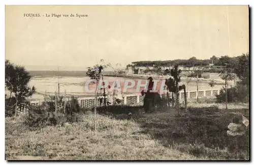 Cartes postales Fouras La Plage Vue du Square