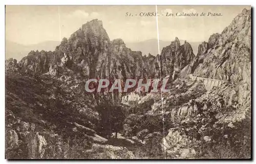 Ansichtskarte AK Corse Les Calanches de Piana Corse Corsica