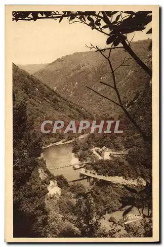 Cartes postales Gorges de la Dordogne St Martin la Meanne Vue sur le pont D Eylac Route de St privat Argentat Ey