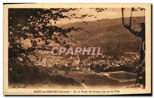 Cartes postales Bort les Orgues De La Route des Orgues Vue sur la Ville