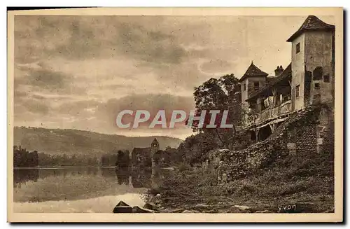 Ansichtskarte AK Region du Limousin Maison de la Clarisse et les rives de la Dordogne a Beaulieu