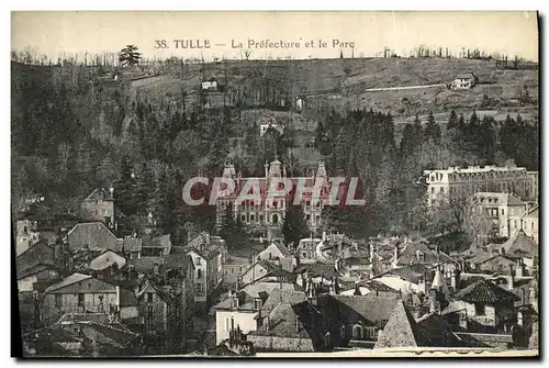 Cartes postales Tulle Le Prefecture et le Parc