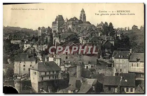 Cartes postales Correze Uzerche Vue generale prise de Sainte Eulalie