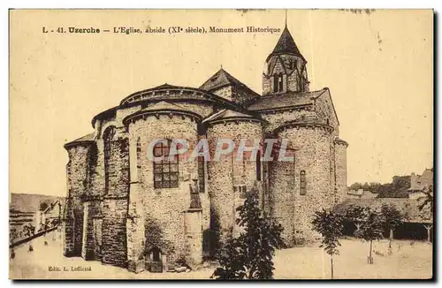 Cartes postales Uzerche L Eglise abside Monument Historique