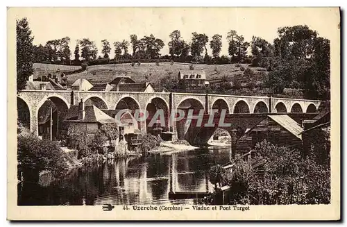 Ansichtskarte AK Uzerche Viaduc et Pont Turgot