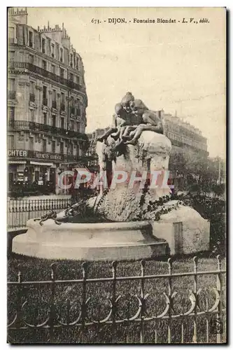 Cartes postales Dijon Fontaine Blondat