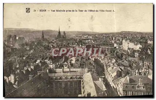 Ansichtskarte AK Dijon Vue Generale prise de la Tour de l Hotel de Ville Quest