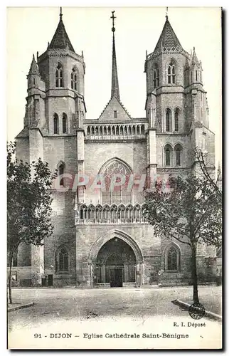 Cartes postales Dijon Eglise Cathedrale Saint Benigne