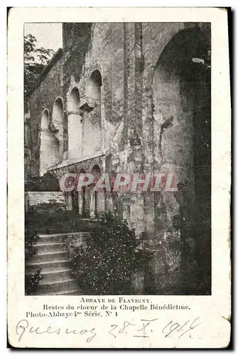 Ansichtskarte AK Abbaye de Flavigny Restes du Choeur de la Chapelle Benedietune