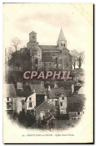 Cartes postales Chatillon sur Seine Eglise Saint Vorles