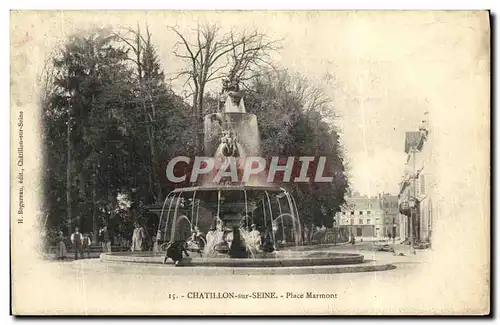 Cartes postales Chatillon sur Seine Place Marmont