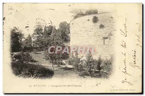 Cartes postales Beaune Bastions rue du Chateau