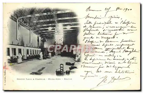 Cartes postales Grande Salle Chapelle Hotel Dieu Beaune