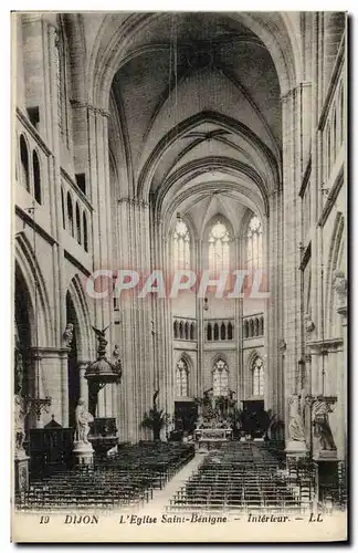 Ansichtskarte AK Dijon L Eglise Saint Benigne Interieur