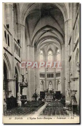 Cartes postales Dijon L Eglise Saint Benigne Interieur