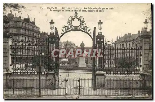 Ansichtskarte AK Dijon Square Darcy Vue De La Porte Principale de Sortie