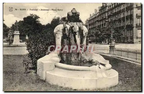 Ansichtskarte AK Dijon Fontaine Jeunesse Place Darcy