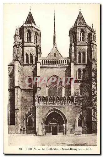 Ansichtskarte AK Dijon La Cathedrale Saint Benigne