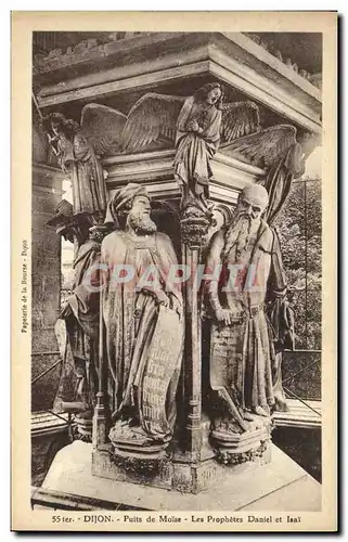 Cartes postales Dijon Puits de Moise Les Prophetes Daniel et Isai