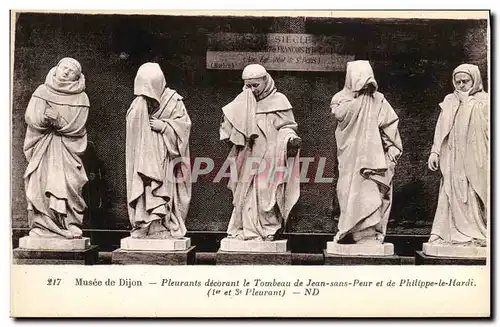 Ansichtskarte AK Dijon Musee de Dijon Pleurants Decorant le Tombeau de Jean sans Peur et de Philippe le Hardi