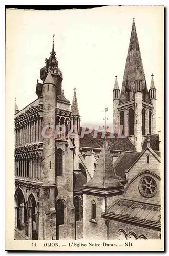 Cartes postales Dijon Eglise Notre Dame