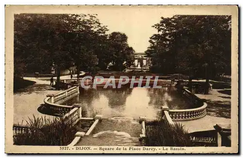 Ansichtskarte AK Dijon Square de la Place Darcy Le Bassin