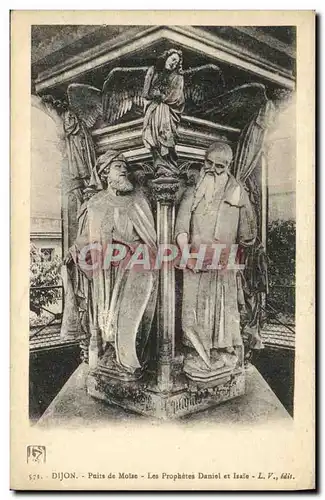 Cartes postales Dijon Puits de Moise Les Prophetes Daniel et lsaie