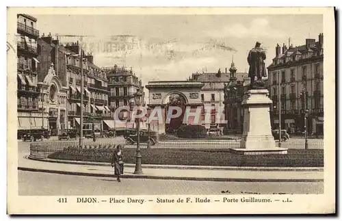 Ansichtskarte AK Dijon Place Darcy Statue de F Rude Porte Guillaume