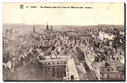 Ansichtskarte AK Dijon Vue Generale prise de la Tour de l Hotel de Ville Ouest