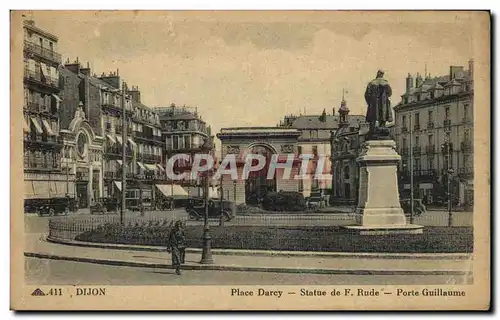 Ansichtskarte AK Dijon Place Darcy Statue de F Rude Porte Guillaume