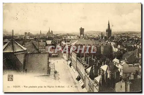 Ansichtskarte AK Dijon Vue generale prise de l Eglise St Michel