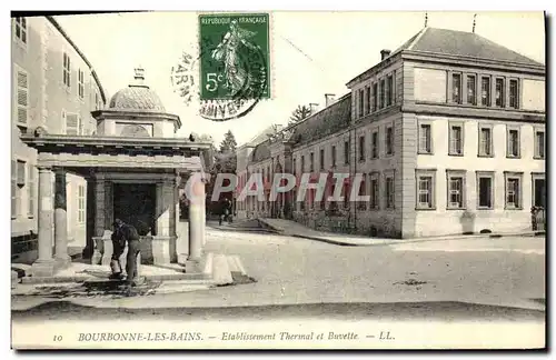 Ansichtskarte AK Bourbonne Les Bains Etablissement Thermal et Buvette