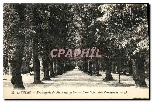 Cartes postales Langres Promenade de Blanchefontaine