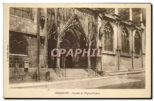 Ansichtskarte AK Chaumont Portail de L Eglise St Jean