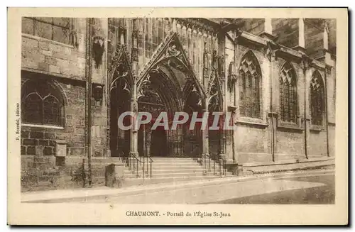 Cartes postales Chaumont Portail de L Eglise St Jean