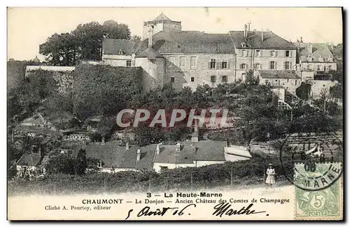 Ansichtskarte AK Chaumont Le Donjon Ancien Chateau des Comtes de Champagne