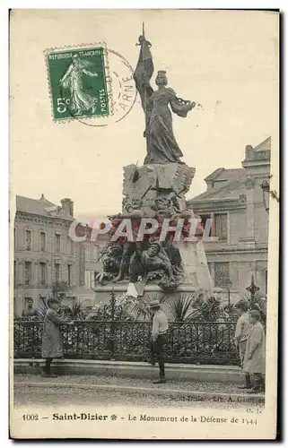 Ansichtskarte AK Saint Dizier Le Monument de la Defense Jeanne d arc