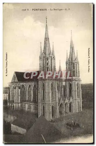 Cartes postales Pontmain La Basilique