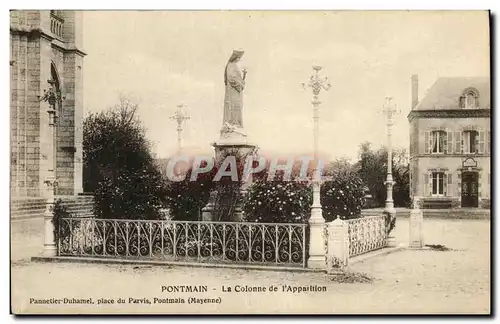 Ansichtskarte AK Pontmain La Colonne de l Apparition