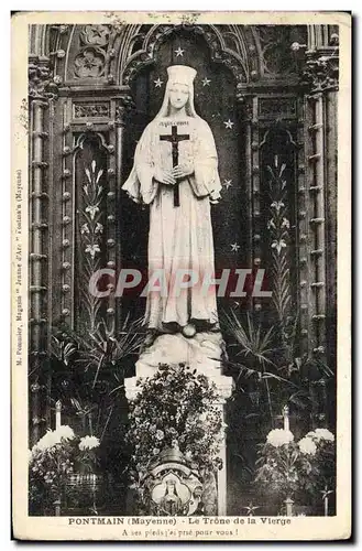 Cartes postales Pontmain Le Trone de la Vierge