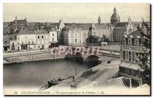 Cartes postales Chateau Gontier Vue Panoramique prise du Chateau