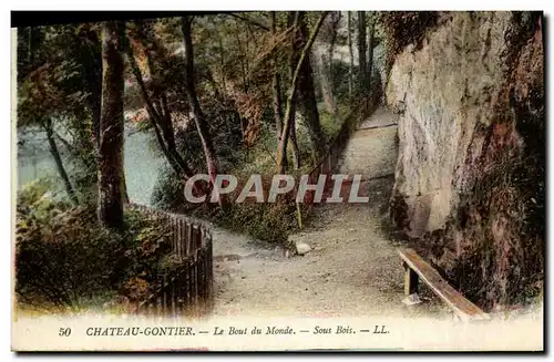 Ansichtskarte AK Chateau Gontier Le Bout du Monde Sous Bois