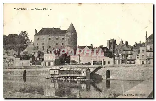 Ansichtskarte AK Mayenne Vieux Chateau Lavoir