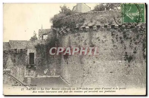 Cartes postales Laval La Tour Renaise construit au XV siecle pour servir d armal et de prison