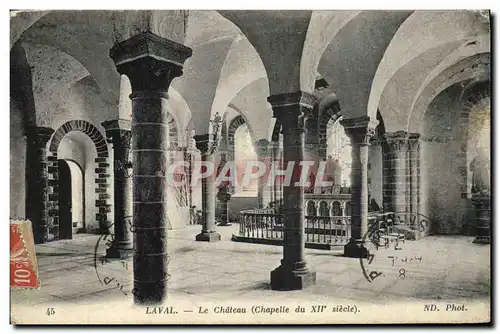 Cartes postales Laval Le Chateau Chapelle