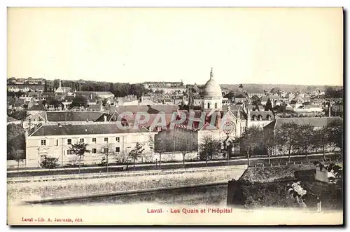 Ansichtskarte AK Laval Les Quais et l Hopital