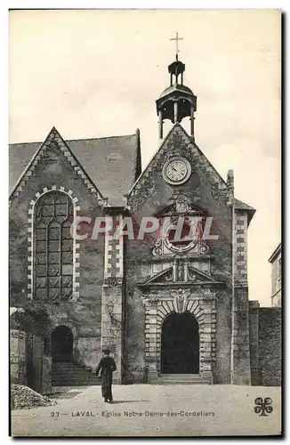 Cartes postales Laval Eglise Notre Dame des Cordeliers