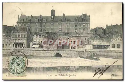 Cartes postales Laval Palais de Justice